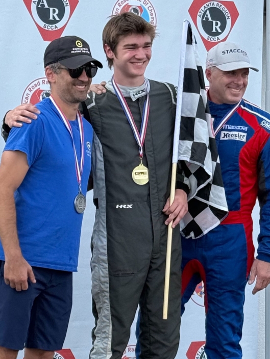 Vaugn Mishko on the podium